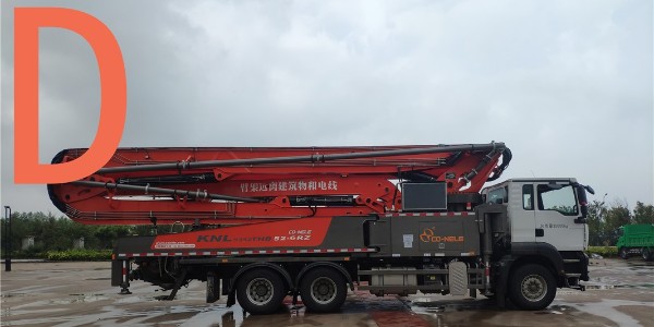 泵車完成（chéng）作業後將布料杆收回