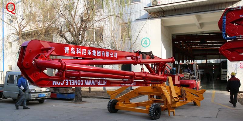 如何正確展開小（xiǎo）型混凝土泵車的支腿